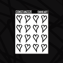 Load image into Gallery viewer, Skull Witch Heart Sticker Sheet
