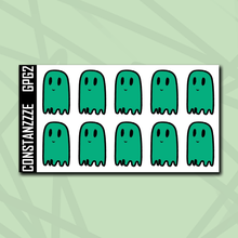 Load image into Gallery viewer, Green Plantchette Ghostie Notes Sticker Sheet