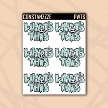 Load image into Gallery viewer, Medium Zombie Pastel What's This Sticker Sheet