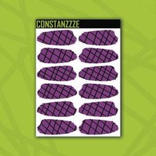 Load image into Gallery viewer, Traditional Crisscross Medium Swatch Sticker Sheet