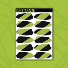 Load image into Gallery viewer, Traditional Thick Stripe Medium Swatch Sticker Sheet