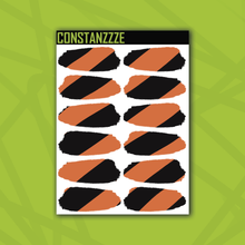 Load image into Gallery viewer, Traditional Thick Stripe Medium Swatch Sticker Sheet