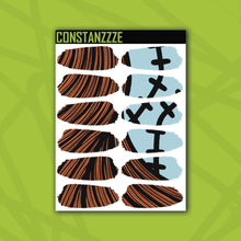 Load image into Gallery viewer, Traditional Sally Medium Swatch Sticker Sheet