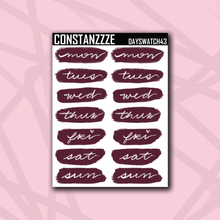 Load image into Gallery viewer, Valentines Day Swatch Sticker Sheet