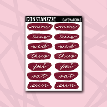 Load image into Gallery viewer, Valentines Day Swatch Sticker Sheet