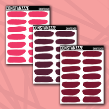 Load image into Gallery viewer, Valentines Swatch Sticker Sheet