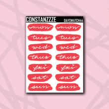 Load image into Gallery viewer, Valentines Day Swatch Sticker Sheet