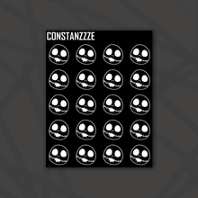 Load image into Gallery viewer, Jack Head Black Background Sticker Sheet