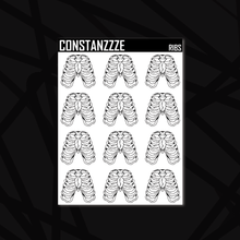 Load image into Gallery viewer, Ribcage Sticker Sheet