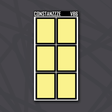 Load image into Gallery viewer, Yellow Full Box Sticker Sheet