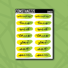 Load image into Gallery viewer, Summer Waves Day Swatch Sticker Sheet