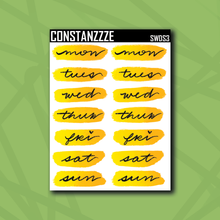 Load image into Gallery viewer, Summer Waves Day Swatch Sticker Sheet