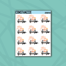 Load image into Gallery viewer, Zero Fucks Sticker Sheet