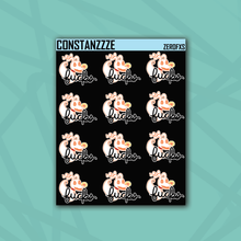 Load image into Gallery viewer, Zero Fucks Sticker Sheet
