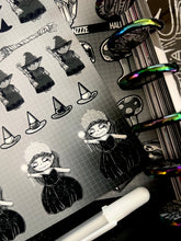 Load image into Gallery viewer, Halloween 2025 BW Advent Day 9 Sticker Sheets
