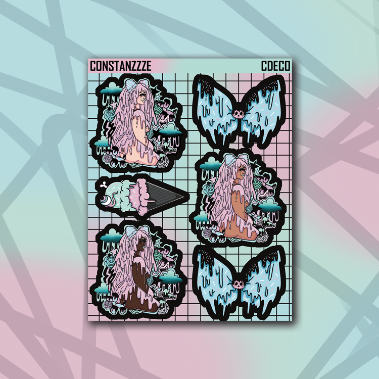 Celebration Babes Mixed Deco Sticker Sheet