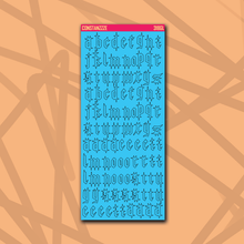 Load image into Gallery viewer, 318 Gothic Letter Sticker Sheet
