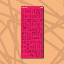 Load image into Gallery viewer, 318 Gothic Letter Sticker Sheet
