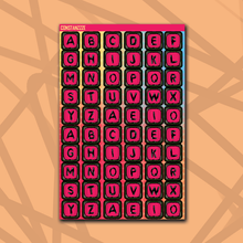 Load image into Gallery viewer, 318 Jumbo Bead Letter Sticker Sheet
