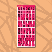 Load image into Gallery viewer, 318 Label Letter Sticker Sheet
