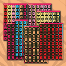 Load image into Gallery viewer, 318 Jumbo Bead Letter Sticker Sheet

