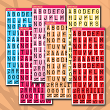Load image into Gallery viewer, 318 Label Letter Sticker Sheet
