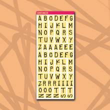 Load image into Gallery viewer, 318 Label Letter Sticker Sheet
