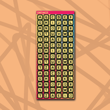 Load image into Gallery viewer, 318 Bead Letter Sticker Sheet
