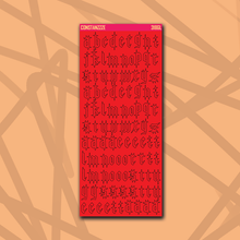 Load image into Gallery viewer, 318 Gothic Letter Sticker Sheet
