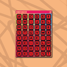 Load image into Gallery viewer, 318 Medium Bead Letter Sticker Sheet
