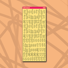 Load image into Gallery viewer, 318 Gothic Letter Sticker Sheet
