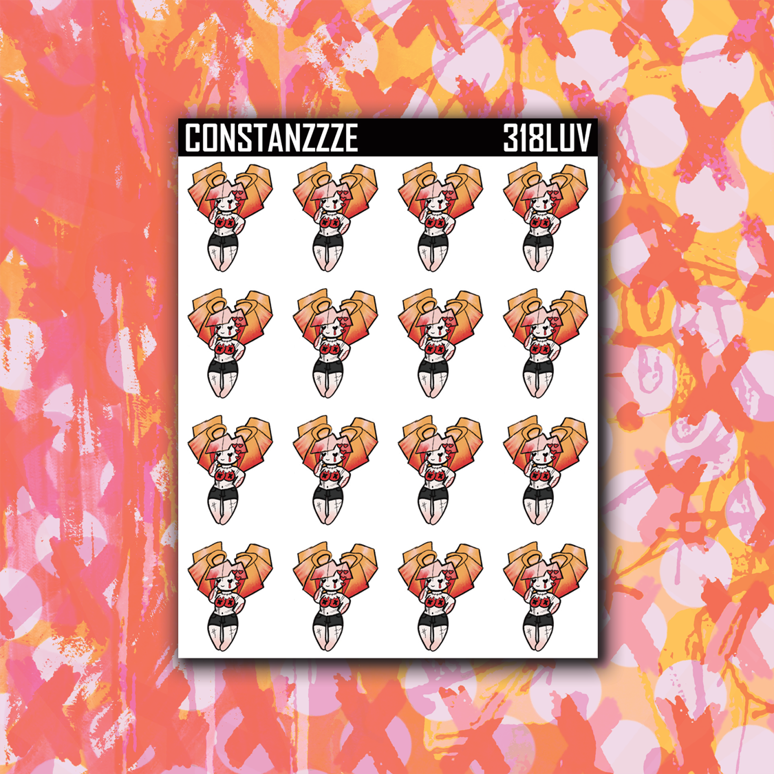 318 Chibi Luv Sticker Sheet