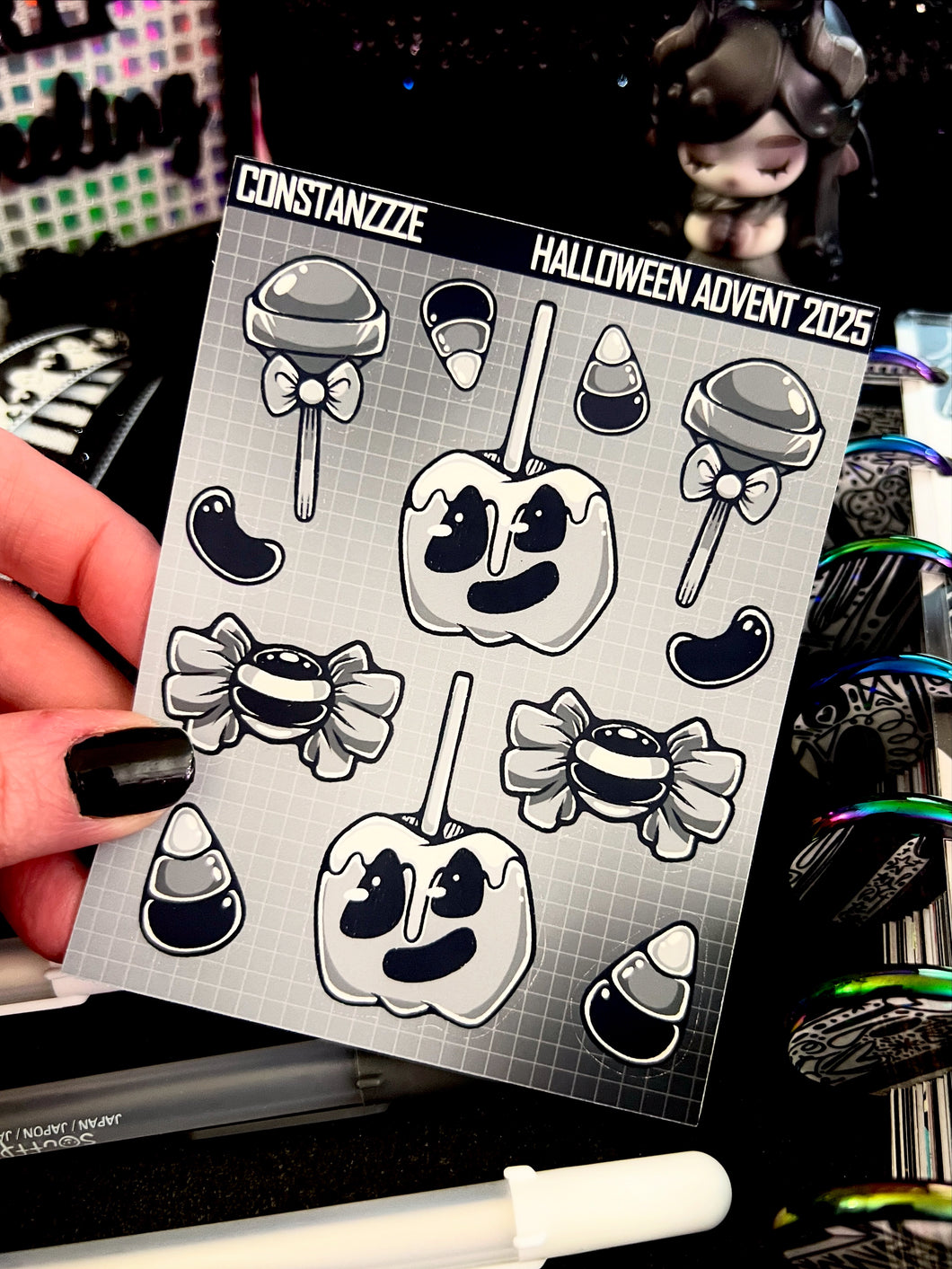 Halloween 2025 BW Candy Sheet