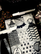 Load image into Gallery viewer, Halloween 2025 BW Advent Day 13 Sticker Sheets
