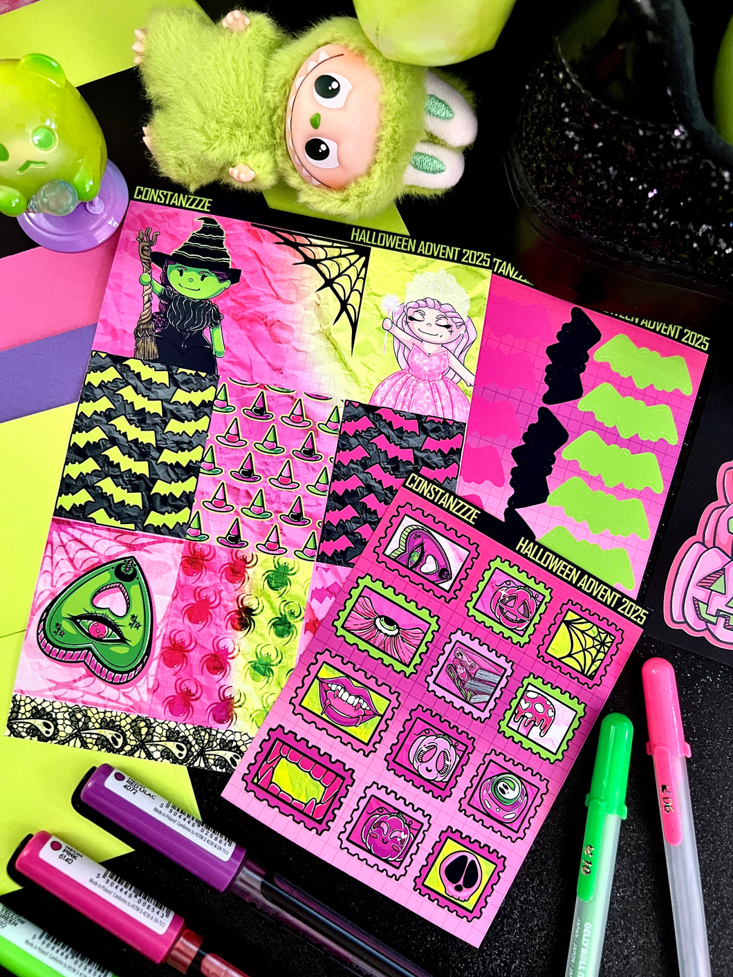 Halloween 2025 Advent Day 13 Sticker Sheets