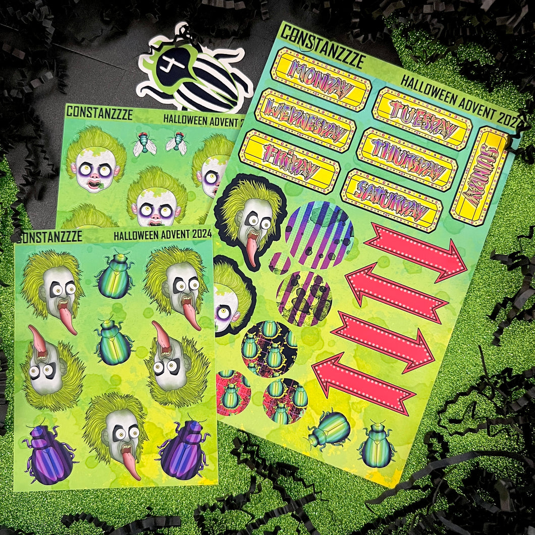 Halloween 2024 Advent Day 4 Sticker Sheets