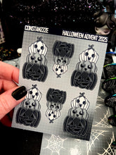 Load image into Gallery viewer, Halloween 2025 BW Advent Day 5 Sticker Sheets
