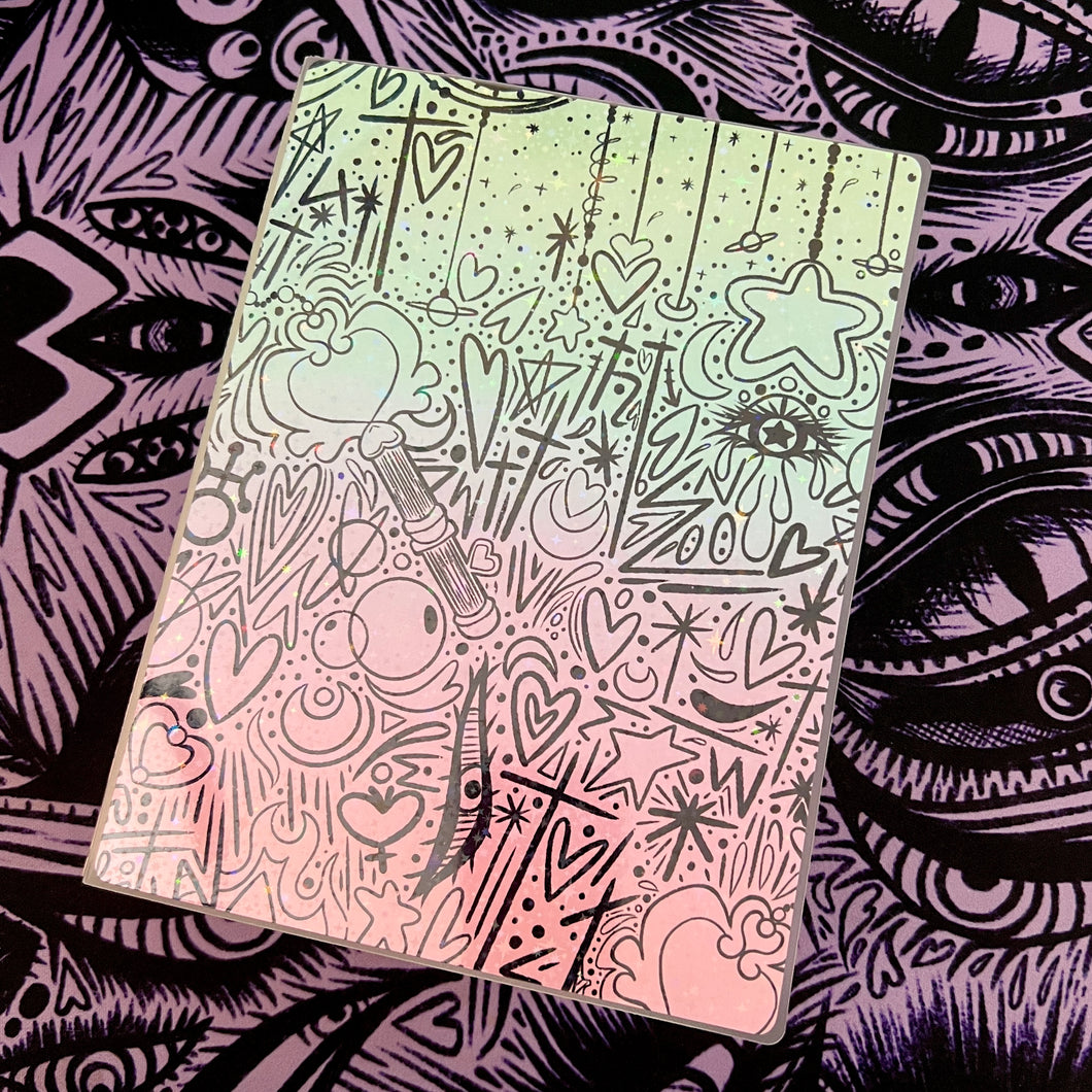 Pastel Moon Pattern Sleeved Album