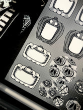 Load image into Gallery viewer, Halloween 2025 BW Advent Day 6 Sticker Sheets
