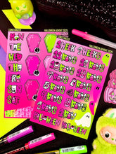 Load image into Gallery viewer, Halloween 2025 Advent Day 1 Sticker Sheets
