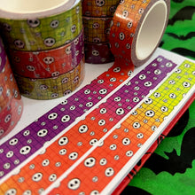 Load image into Gallery viewer, Skullie Grid Sparkle Washi Tape 15mm
