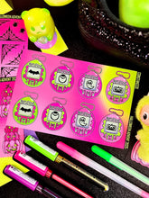 Load image into Gallery viewer, Halloween 2025 Advent Day 5 Sticker Sheets
