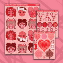 Load image into Gallery viewer, Dollies and Doilies Deco Sticker Sheets
