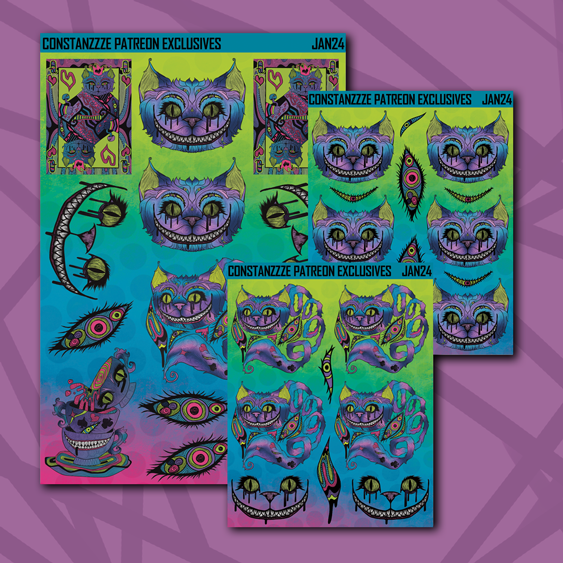 Cheshire Deco Sticker Sheets