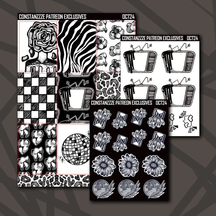 Inktober Deco+ Sticker Sheets