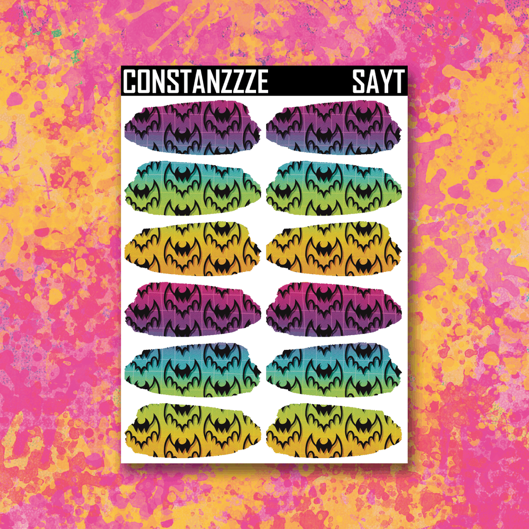 Spooky All Year Battie Medium Swatch Sticker Sheet