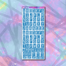 Load image into Gallery viewer, Space Kandi Label Letter Sticker Sheet

