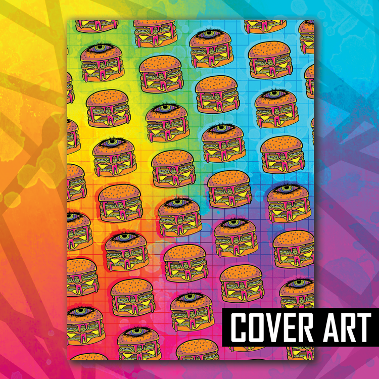 Halloween Burger Reusable Sticker Book