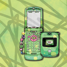 Load image into Gallery viewer, Charm Galaxy Flip Phone
