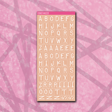 Load image into Gallery viewer, Spooky Disco Label Letter Sticker Sheet
